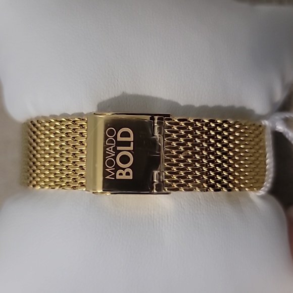 NWT!!! Gold Ladies Movado Bold - Picture 5 of 11